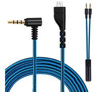 Asobilor Arctis 3 Audio Cable Cord Replacement for SteelSeries Arctis 7, Arctis 5, Arctis Prime, Arctis Pro Wireless, Arctis Pro Gaming Headset with Dual 3.5mm Plug Headphone Splitte (6.5Ft/2M)