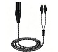 Asobilor Replacement Cable for Sennheiser HD 600/650 - 4 Pin XLR Balanced to 2 Pin Fits 660S 58X 6XX 580 565 2m Braided Black
