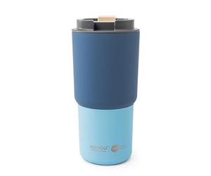 asobu 22oz Extra Large Ceramic-Lined Travel Mug with No Metal Taste-Keeps Flavors True (Pastel Blue)