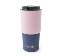 asobu 22oz Extra Large Ceramic-Lined Travel Mug with No Metal Taste-Keeps Flavors True (Pastel Pink)