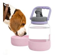 Tritan Water Bottle with Dog Bowl Pink 1.5 Litre asobu Pink One Size