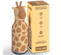 asobu Bestie Giraffe Spots Kids Bottle Insulated Stainless Steel Leakproof Straw 500 ml