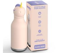 asobu Bestie Unicorn Water Bottle, Cute Collectible Character, BPA Free | 16 oz, Stays Cold 24 Hours, Double Wall Vacuum Insulation, Food Grade Stainless Steel, Leak Proof, Great Gift Idea