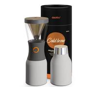 asobu Coldbrew Portable Cold Brew Coffee Maker With a Vacuum Insulated 1 Liter Stainless Steel 18/8 Carafe Bpa Free (White)