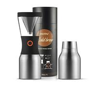 Asobu Coldbrew Portable Cold Brew Coffee Maker with a Vacuum Insulated 40oz Stainless Steel 18/8