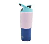 asobu Cosmic Water Bottle - 32oz/1 ltr Stainless Steel Chilled Water Bottle, Secure Grip Handle, Ideal for Travel, Fits Cup Holders, Keeps Beverages Cold,Pink
