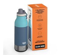 Asobu Dog Barky Bottle a Stainless Steel Insulated Water Bottle for a Human with Removable Dog Water Bowl and Food Storage Bowl 34 Ounce