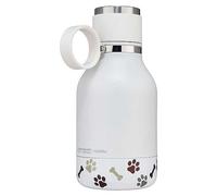 Asobu Tritan Water Bottle With Dog Bowl White 975Ml
