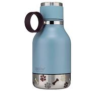 Asobu Dog - Pet Bowl attached to 1LTR / 33oz Stainless Steel Insulated Water Bottle, Portable Pet Drinking Bottle, Sturdy, Leak proof, for Outdoor, Travel, Walking, Hiking