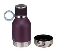 Asobu Dog - Pet Bowl attached to 1LTR / 33oz Stainless Steel Insulated Water Bottle, Portable Pet Drinking Bottle, Sturdy, Leak proof, for Outdoor, Travel, Walking, Hiking