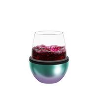 asobu Insulated Stemless Stainless Steel Sleeve and Wine Glass (Unicorn)