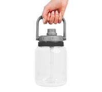 Asobu Juggler a Tritan Large capacity Water Jug with Easy grip Handle 50 Ounces (grey)