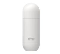 asobu Orb Stainless Steel Double Wall Insulated Travel Water Bottle - Lid Doubles as a Cup 14 Ounce (White)