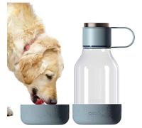 Asobu Tritan Water Bottle with Dog Bowl Attached 50 Ounces (Blue)