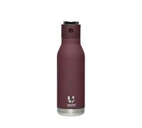 Asobu Wireless Speaker Double Wall Insulated Stainless Steel Water Bottle 17 Ounce (Burgundy)
