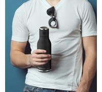 Asobu Wireless Stainless Steel Double Walled Speaker Bottle Black 500Ml