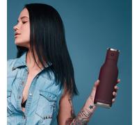 Asobu Wireless Double Walled Speaker Bottle Burgundy 500ml