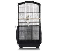 ASOCEA Bird Cage Seed Catcher Adjustable Bird Cage Cover Soft Nylon Me
