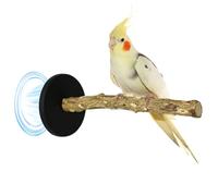 ASOCEA Parrot Perch,Bird Perches for Cage Wood Parrot Play Stand Bird Cage Accessories for Window Cage Refrigerator and Iron Surfaces Budgie Lovebird Cockatisl Parakeet Sun Conures