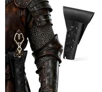 Asofelk Black PU Leather Sword Belt, 1PCS Adjustable Belt Swords Sheath, Medieval Style Dagger Leathers Case, PU Leather Dagger Thigh Sheaths for Costume Cosplay, Renaissance Accessories