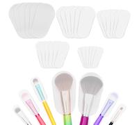 Asofelk Makeup Brush Covers 30PCS Clear Make up Brush Protective Protector, Waterproof Cosmetic Brushes Guards Caps, Dustproof Cosmetic Brush Protectors for Travel & Daily Storage Organizer (5 Sizes)