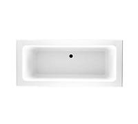 Asoka Bathroom Double Ended Super Strong Acrylic Gloss White Bath Bathtub - 1700 x 800