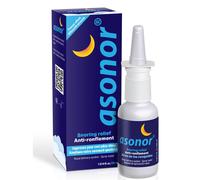 Asonor Snoring Nasal Spray (30milliliter), Effective Snore Stopper Drops for Better Sleep, Snore Relief Remedy Opens Up The Throat Air