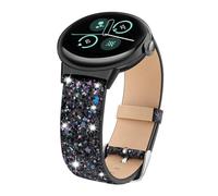 ASOTC Bling Band Compatible with Google Pixel Watch/Pixel Watch 2 Bands, 3D Shiny Bling Glitter Leather Strap Bracelet For Google Pixel Watch Smartwatch Accessories (Black)