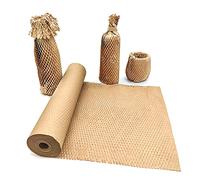 Aspamms Honeycomb Packing Paper, Brown, 15" x 209' Recyclable Moving Supplies, Bubble Wrap Alternative, Easy to Use, Space Saving, Ideal for Fragile Items
