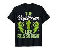 Asparagus Lover Vegan - The Vegetarian Life Feels So Right T-Shirt