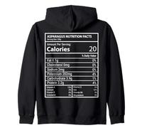 Asparagus Nutrition Facts Funny Veggie Label Design Zip Hoodie