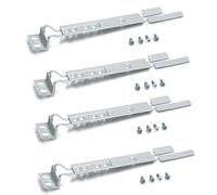 Aspares 4X Fridge & Freezer Cupboard Door Mounting Kit Slider Compatible With Zanussi 4055372405