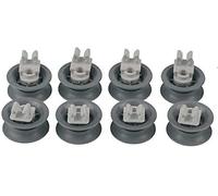Aspares Dishwasher Upper Top Basket Wheel Compatible with HOTPOINT (Set of 8 Pieces)