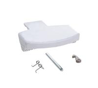 Aspares Door Handle Hook Catch Kit Compatible With For Hotpoint C00259035 (White)