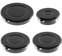 Aspares Oven Cooker Hob Gas Burner Crown & Flame Cap Kit Compatible With Lamona Diplomat (Small, 2 Medium & Large, 55mm - 100mm)
