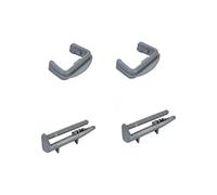 Aspares Plastic Front + Rear Rail End Caps Compatible With Beko Dishwasher