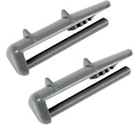 Aspares Rear Runner Rail Cap Clip for BEKO DE2542FS DE2542FW Dishwasher Basket and Cutlery Tray Clip Stopper (Set of 2 Pieces)