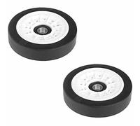 Aspares Tumbler Dryer Drum Pulley Wheel Roller DCU7230B, DCU7230S, DCU7230W Compatible With Beko Set Of Two Pieces