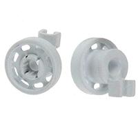 Aspares Upper Basket Wheels Compatible with HOTPOINT Dishwasher (Set of 2 Pieces)