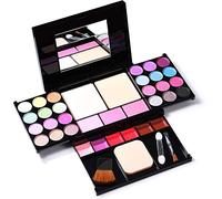 ASPCOK Eyeshadow Palette Makeup Palette 35 Bright Colors Matte and Shimmer Lip Gloss Blush Brushes