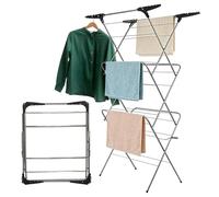 Aspect 3 Tier Folding Clothes Airer 20m Space For Laundry, With Extra Wings Clothes Drying Rack, Indoor & Outdoor Non-Slip Feet & Corner, Foldable Drying Rack, Lightweight, Space Saving Rack