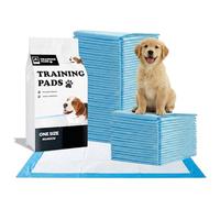 Aspect 50 x Puppy Pads, Leakproof 6-Layer Design with Quick-Dry Surface, Disposable Puppy Training Pads (Blue, 60 x 60cm)