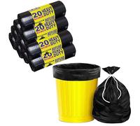Aspect Black Bin Bags 200 Count for Household Garbage Capacity 75L-Strong Black Refuse Sacks-Bin Liners for Everyday use, Office, Kitchen, Restaurant-Rubbish Garbage Bags(72x85cm)
