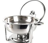 Aspect Round Chafing Dish Buffet Set - 4.5Liter (30Cm Diameter) - Stainless Steel Chafing Dishes - Buffet Warmer Sets with Food & Water Pan, Lid, Frame, Fuel Holder for Event Party Holiday (1)