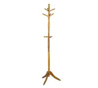 ASPECT CLEO WOODEN COAT TREE WITH 9 HOOKS -Solid Wood in Oak Finish