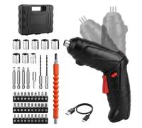 Aspect Electric Screwdriver, 49 in 1 Cordless Drills, 3.6-4.8V Rechargeable Electric Screwdriver Kit with USB Cable, LED Light, Reversing Switch & Storage Box for Home Office DIY Tools