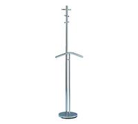 Aspect ETHAN FREE STANDING COAT STAND WITH SUIT BUTLER/SILVER CLOTHES VALET STAND