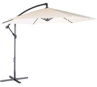 Aspect Fine Garden Banana Parasol 3m Hanging Cantilever Umbrella with Crank Handle and Cross Base for Sun Protection for Patio, Terrace, and Poolside