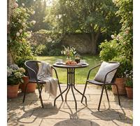 Aspect Furniture Eden 3 Pieces Rattan Bistro Set ,brown