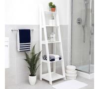 Aspect Furniture Free Standing 5-Tier Ladder Bookshelf/display Shelf,white